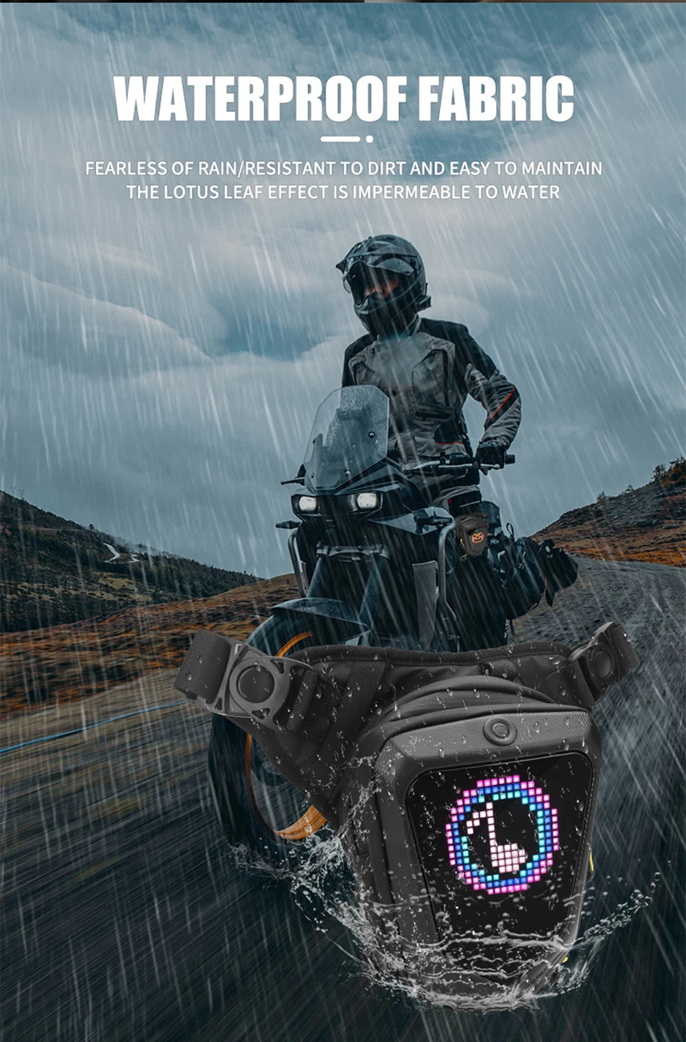 ποΈ Rider's LED Leg Bag Display