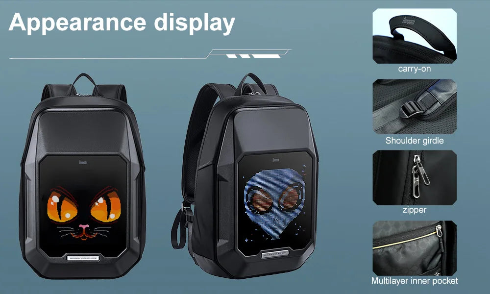 ⚡ Divoom Cyberbag Pixel LED Backpack Display - 🎒