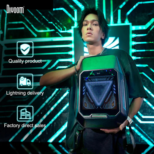 ⚡ Divoom Cyberbag Pixel LED Backpack Display - 🎒