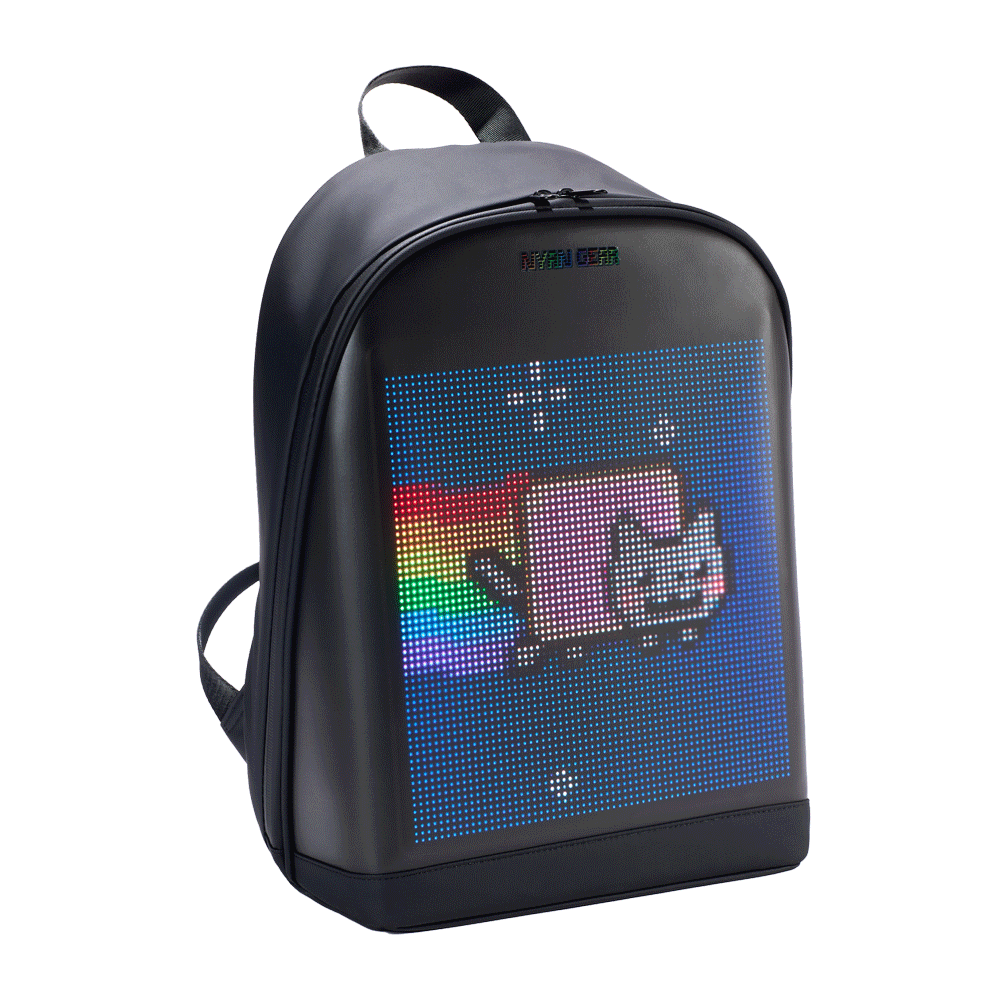 🎒 Biker's Night Glow - LED Display Backpack