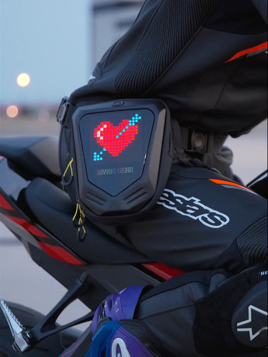 🏍️ Rider's LED Leg Bag Display
