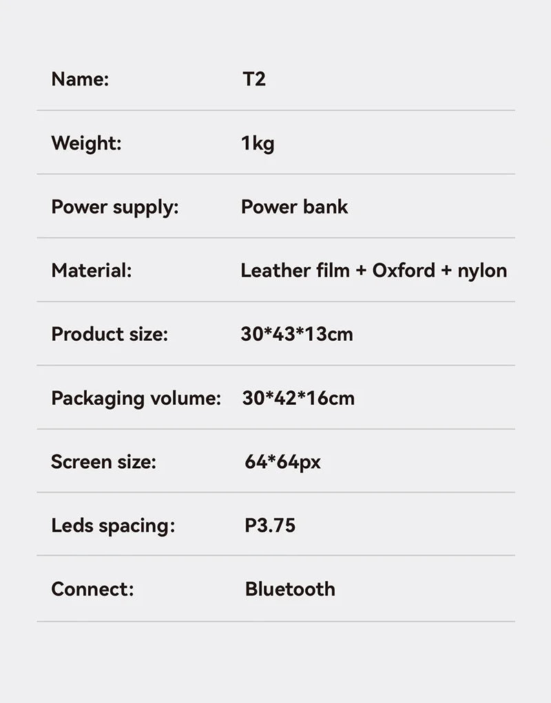 🎒 Biker's Night Glow - LED Display Backpack