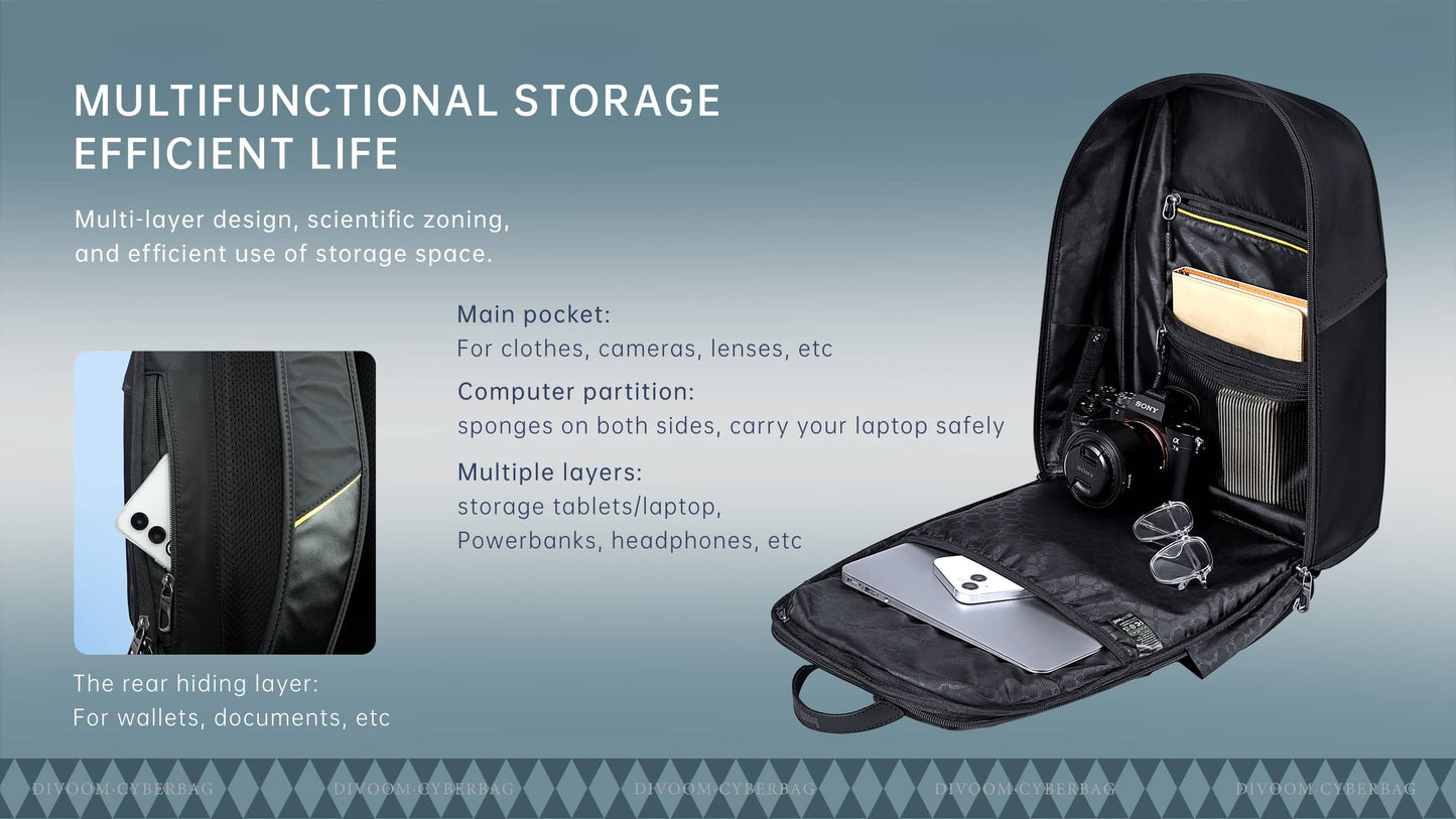 ⚡ Divoom Cyberbag Pixel LED Backpack Display - 🎒